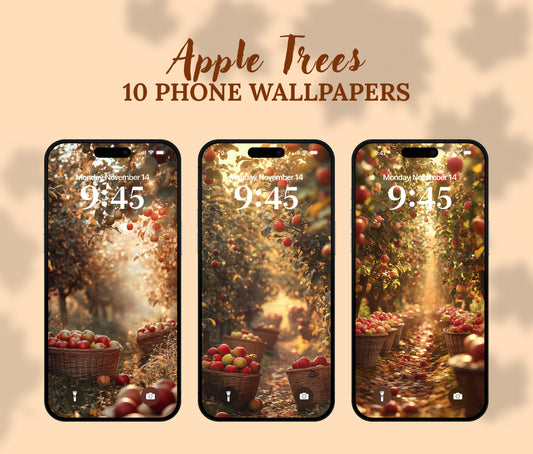 Apple Orchard Harvest Wallpaper – Fall Vibes & Crisp Air for iPhone