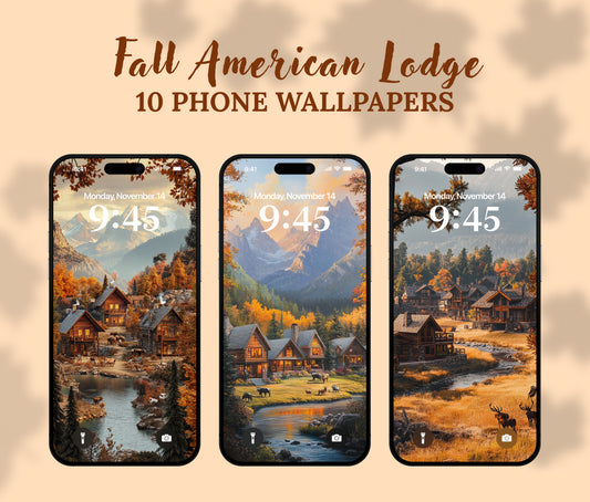 Fall American Ranch Wallpaper – Harvest Time & Farm Vibes for iPhone