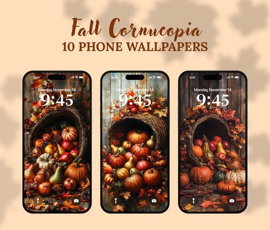 Fall Cornucopia Harvest Wallpaper – Autumn Abundance for iPhone