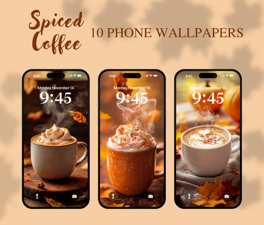 Pumpkin Spice Serenity Wallpaper – iPhone Fall Warm Orange & Cinnamon